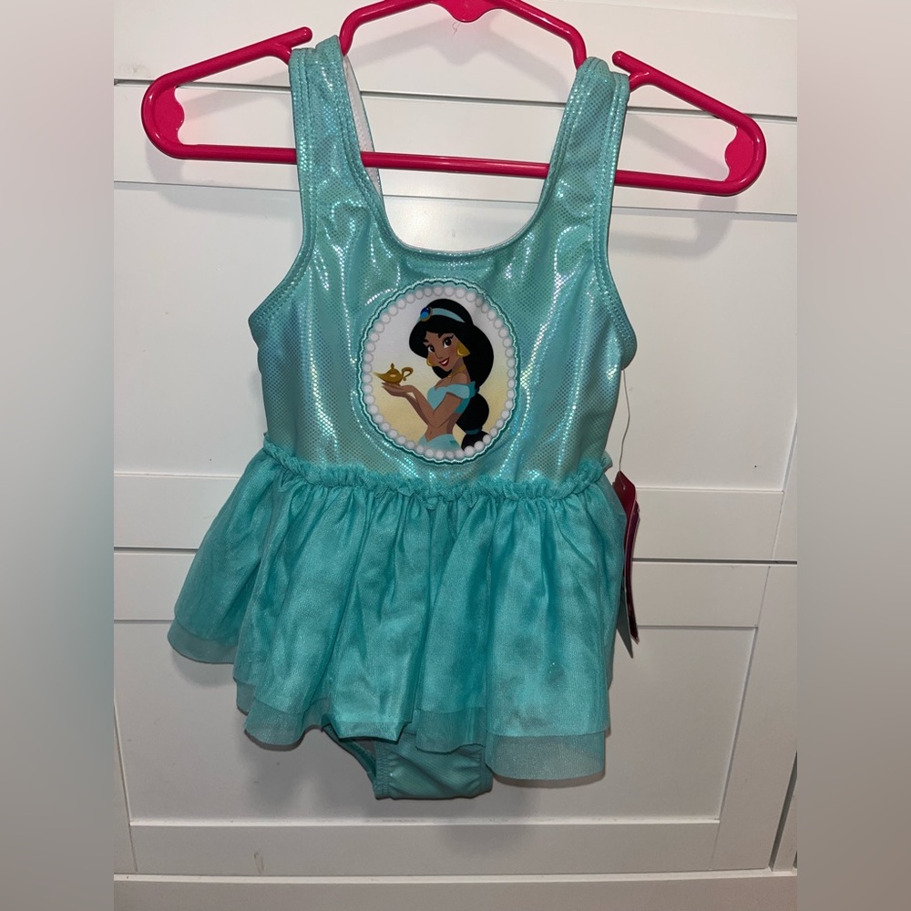 Disney Aqua Blue Kids Swim One Piece